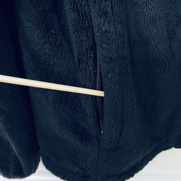 The North Face Oscito Black Full Zip Shaggy Cinch Hem Jacket Women's Medium - Picture 9 of 16